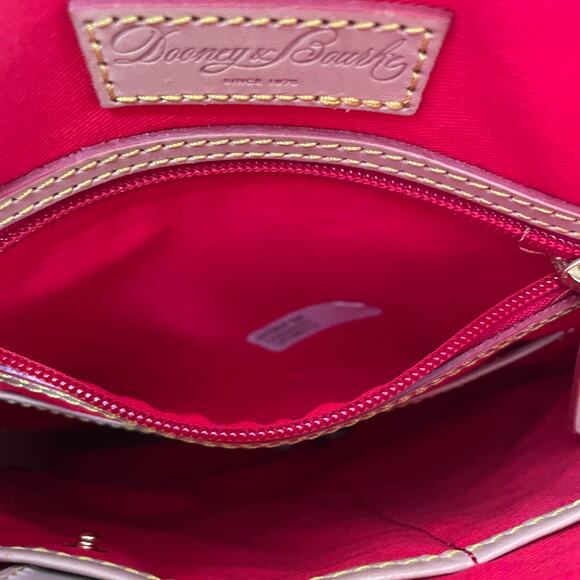 Dooney & Bourke Pebble Grain Crossbody Teal Chevron, Multi Pockets, Exc Cond - Picture 12 of 12